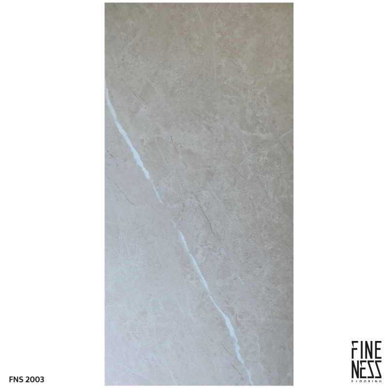 FINENESS FLOORING FNS 2003 SPC Flooring Click Lock Install Cream Stone Design Thickness 5.5 MM