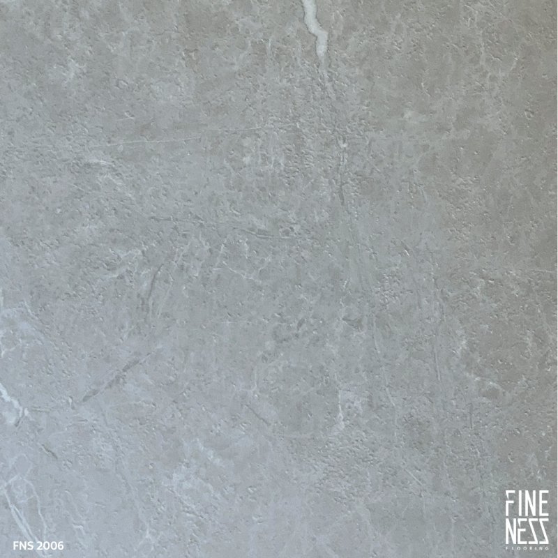 FINENESS FLOORING FNS 2006 พื้น SPC คลิ๊กล็อค ลายหินอ่อนสีเทา ความหนา 5.5 มม.