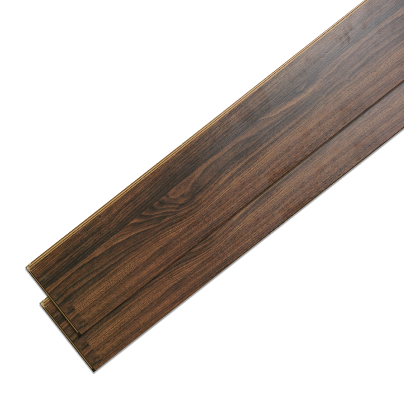 FINENESS FLOORING- FNH 2041 High Density Flooring (HDF) Click Lock Dark Brown Wood Color Thickness 8 MM