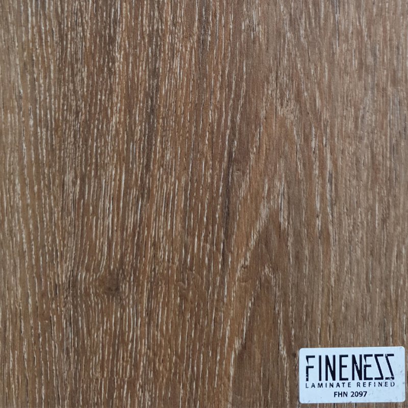 FINENESS FLOORING FNH 2097 HDF Flooring Click Lock Install Brown Wood Design Thickness 8 MM