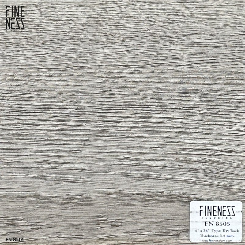 FINENESS FLOORING FN-8505 LVT Glue Down Dry Back Grey Wood Design Thickness 3 MM