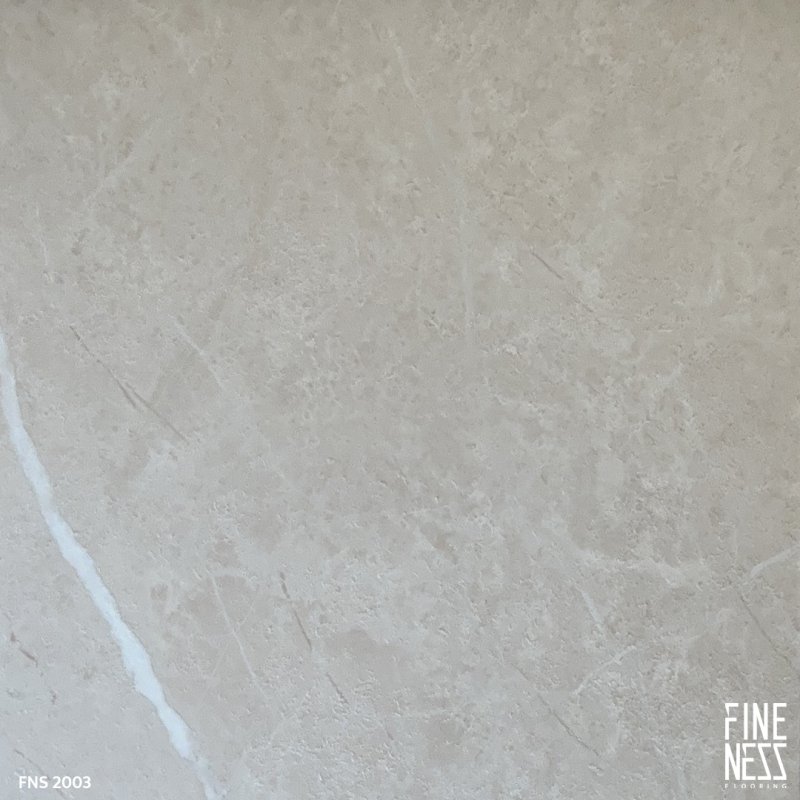 FINENESS FLOORING FNS 2003 SPC Flooring Click Lock Install Cream Stone Design Thickness 5.5 MM