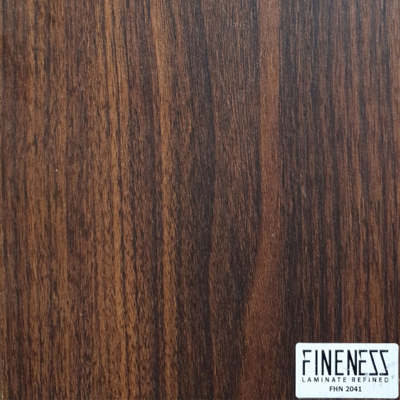 FINENESS FLOORING- FNH 2041 High Density Flooring (HDF) Click Lock Dark Brown Wood Color Thickness 8 MM