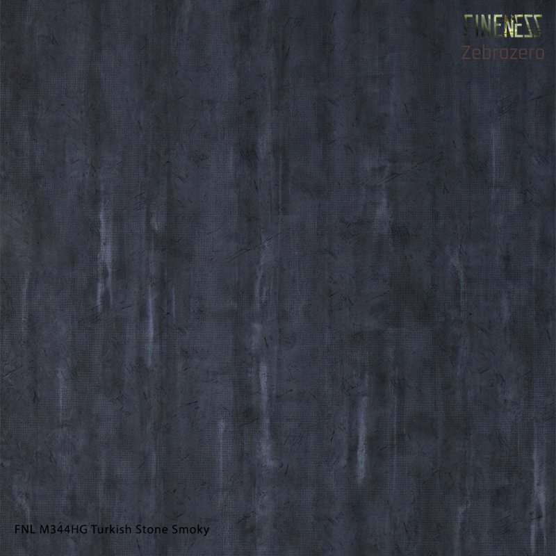 FNL M344HG ลามิเนตปิดผิว HPL Laminate ลายหิน Turkish Stone Smoky สีเทาเข้ม ผิวเงาหนา 0.8 มม.