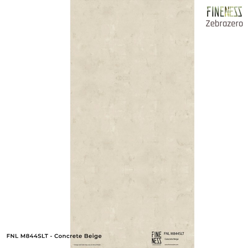 FNL M844SLT ลามิเนตปิดผิว HPL Laminate ลายหิน Concrete Beige สีเบจ หนา 0.8 มม.