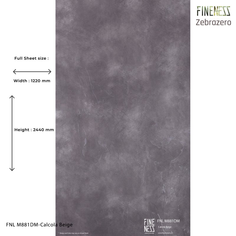 FNL M881DM HPL Laminate Calcola Beige Stone Design 0.8MM Thickness