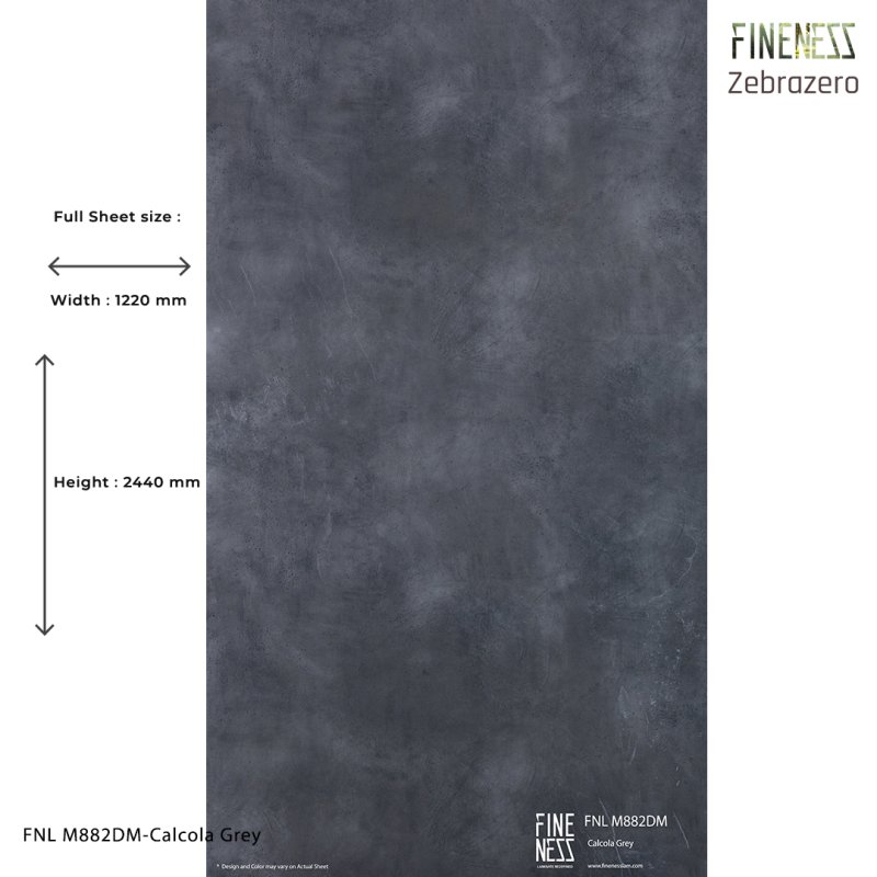 FNL M882DM HPL Laminate Calcola Grey Stone Design 0.8MM Thickness