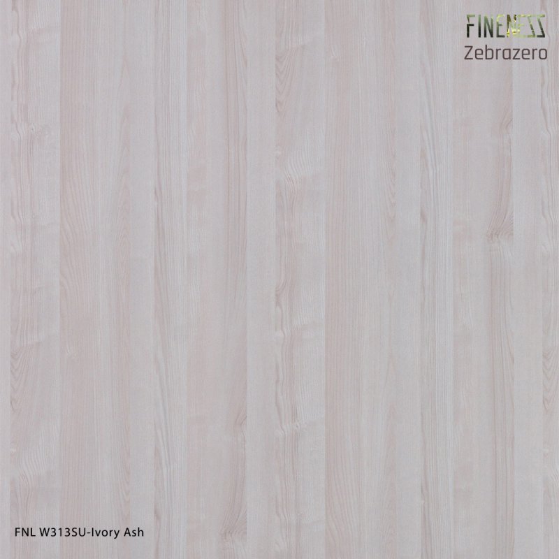 FNL W313SU ลามิเนตปิดผิว HPL Laminate ลายไม้ Ivory Ash สีครีม หนา 0.8 มม.