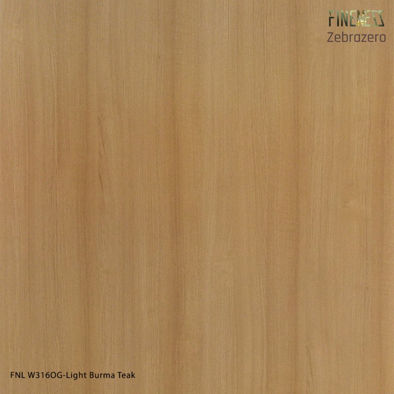 FNL 316OG ลามิเนตปิดผิว HPL Laminate ลายไม้ Light Burma Teak สีน้ำตาล หนา 0.8 มม.