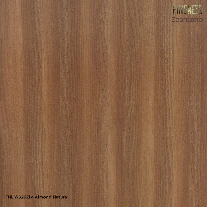 FNL W329ZIV ลามิเนตปิดผิว HPL Laminate ลายไม้ Almond Natural สีน้ำตาล หนา 0.8 มม.