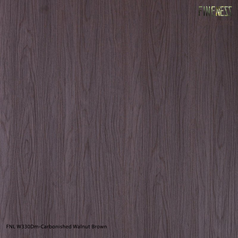 FNL W330DM ลามิเนตปิดผิว HPL Laminate ลายไม้ Carbonished Walnut Brown สีน้ำตาล หนา 0.8 มม.