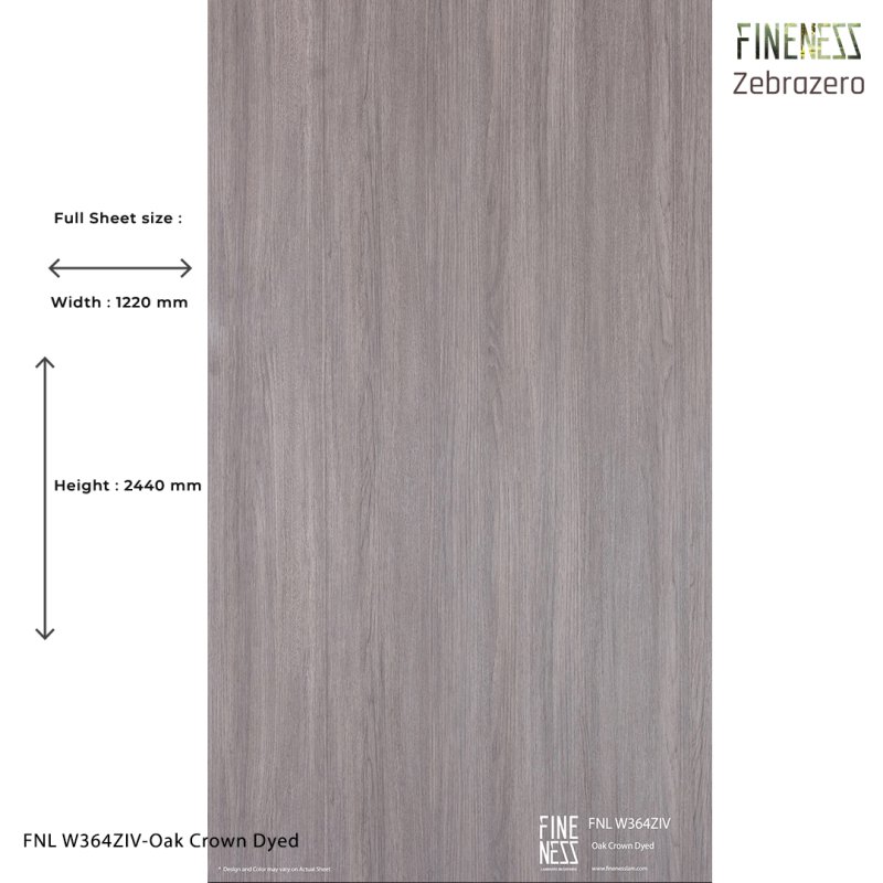 FNL 363ZIV ลามิเนตปิดผิว HPL Laminate ลายไม้โอ๊ค Oak Brown Natural สีน้ำตาล หนา 0.8 มม.