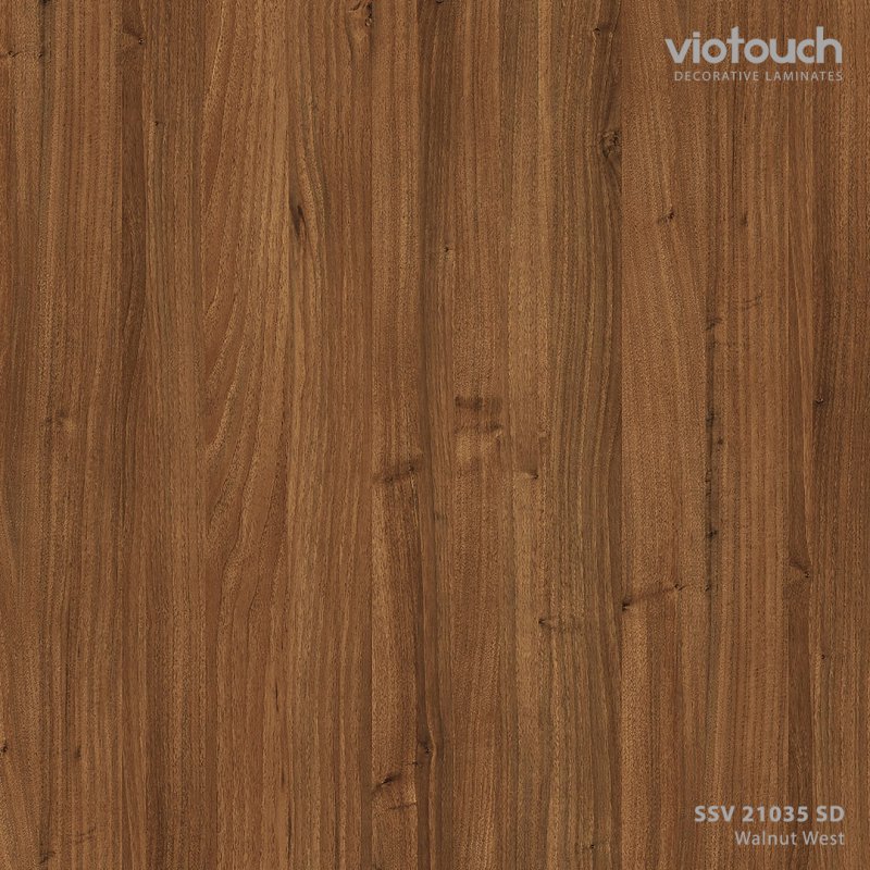 SSV 21035 SD ลามิเนตปิดผิว HPL Laminate ลายไม้วอลนัท Walnut West สีน้ำตาล ความหนา 0.8 มม