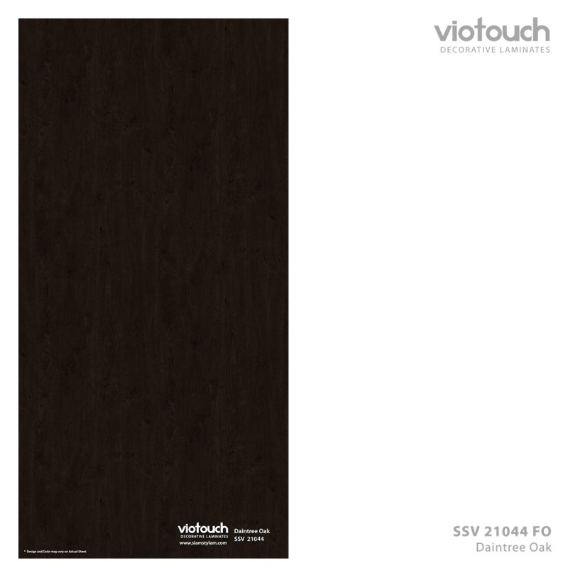 SSV 21044 FO - ลามิเนตปิดผิว HPL Laminate ลายไม้โอ๊ค Daintree Oak สีน้ำตาลเข้ม ความหนา 0.8 มม