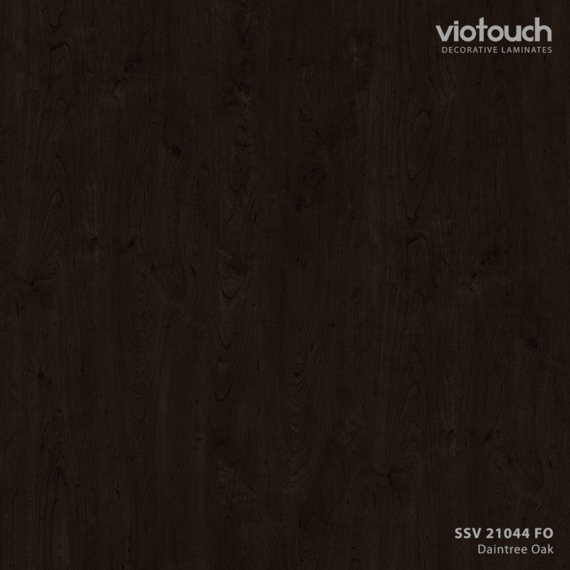 SSV 21044 FO - ลามิเนตปิดผิว HPL Laminate ลายไม้โอ๊ค Daintree Oak สีน้ำตาลเข้ม ความหนา 0.8 มม