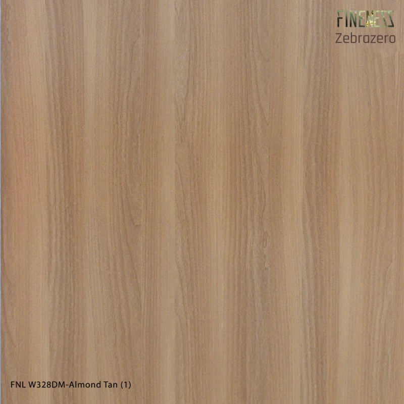 FNL W328DM ลามิเนตปิดผิว HPL Laminate ลายไม้ Almond Tan สีน้ำตาลอ่อน หนา 0.8 มม