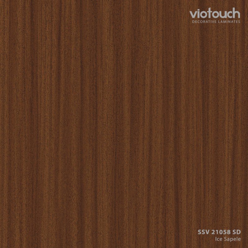 SSV 21058 SD ลามิเนตปิดผิว HPL Laminate ลายไม้ Ice Sapele สีน้ำตาล ความหนา 0.8 มม