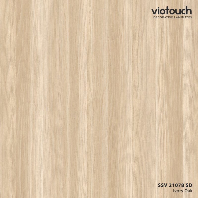 SSV 21078 SD - ลามิเนตปิดผิว HPL Laminate ลายไม้โอ๊ค Ivory Oak สีน้ำตาลอ่อน ความหนา 0.8 มม