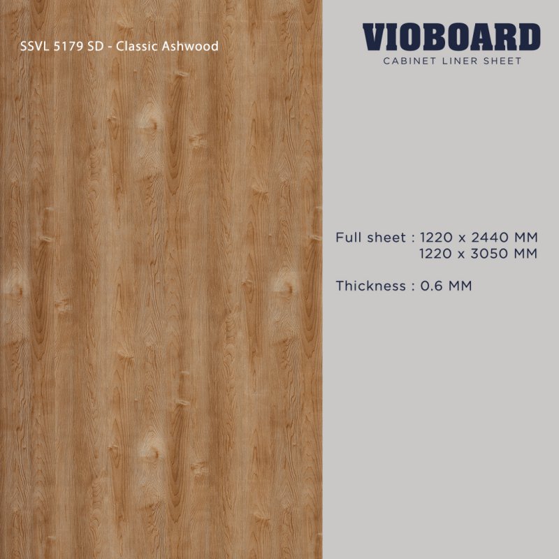 SSVL 5179 SD HPL Cabinet Liner Sheet Wood Design Thickness 0.6 MM.