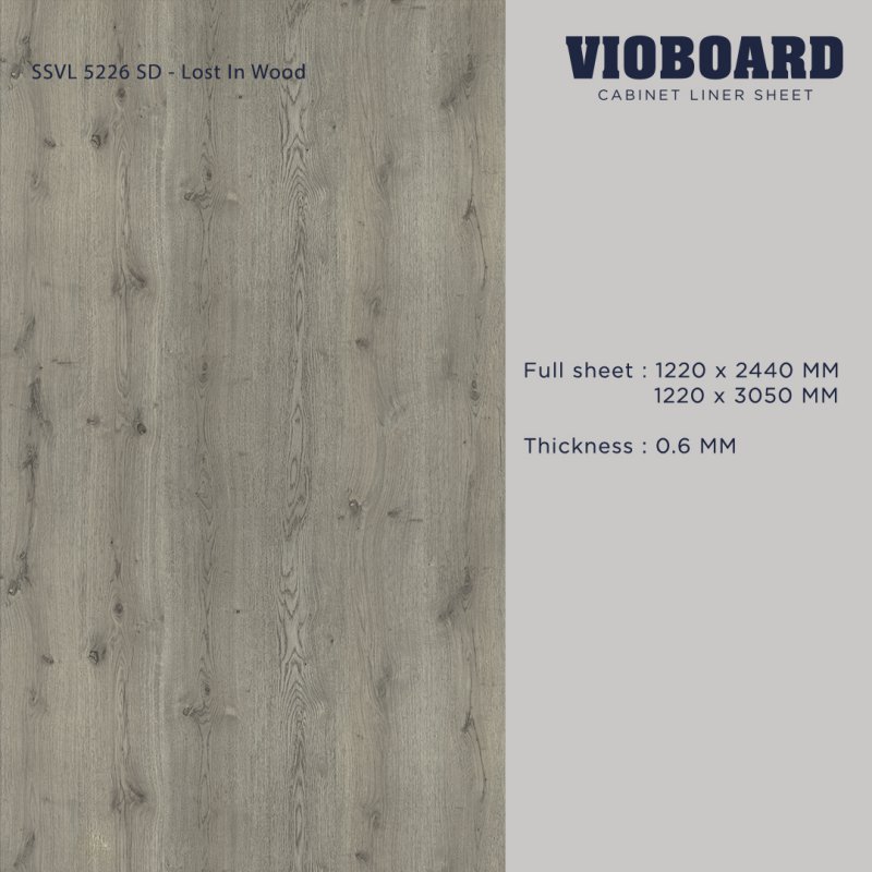 SSVL 5226 SD HPL Cabinet Liner Sheet Wood Design Thickness 0.6 MM.