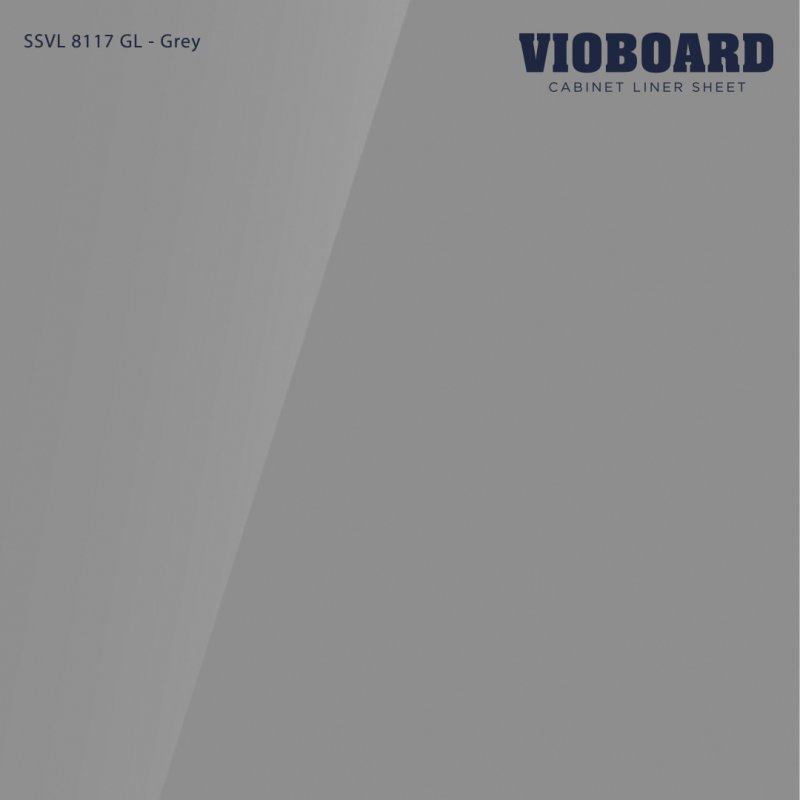 SSVL 8117 GL HPL Cabinet Liner Sheet Grey Color Glossy Finish Thickness 0.6 MM.