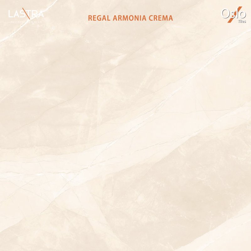 Regal Armonia Crema กระเบื้องพอร์ซเลน ลายหินสีครีม 80x160 cm ผิวเงา