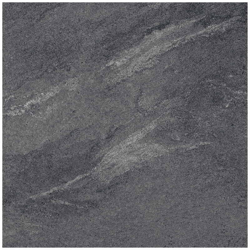 Prime Luxe Stone Slate Porcelain Tile black color size 60x60 cm Rustic finish